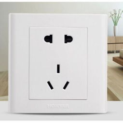 鸿雁二三插5五孔电源墙壁开关插座面板G86Z223A10 家居电气的智能之选